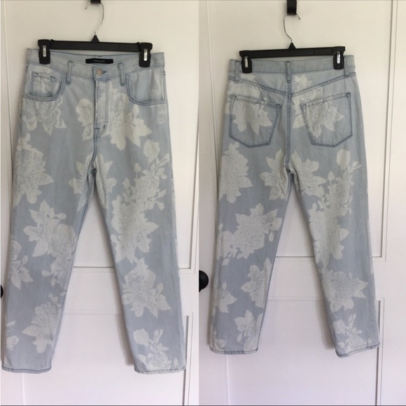 J Brand Wynn’s Floral cropped straight jean - Picture 8 of 12
